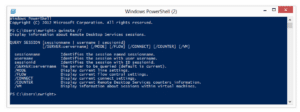 QWINSTA PowerShell help