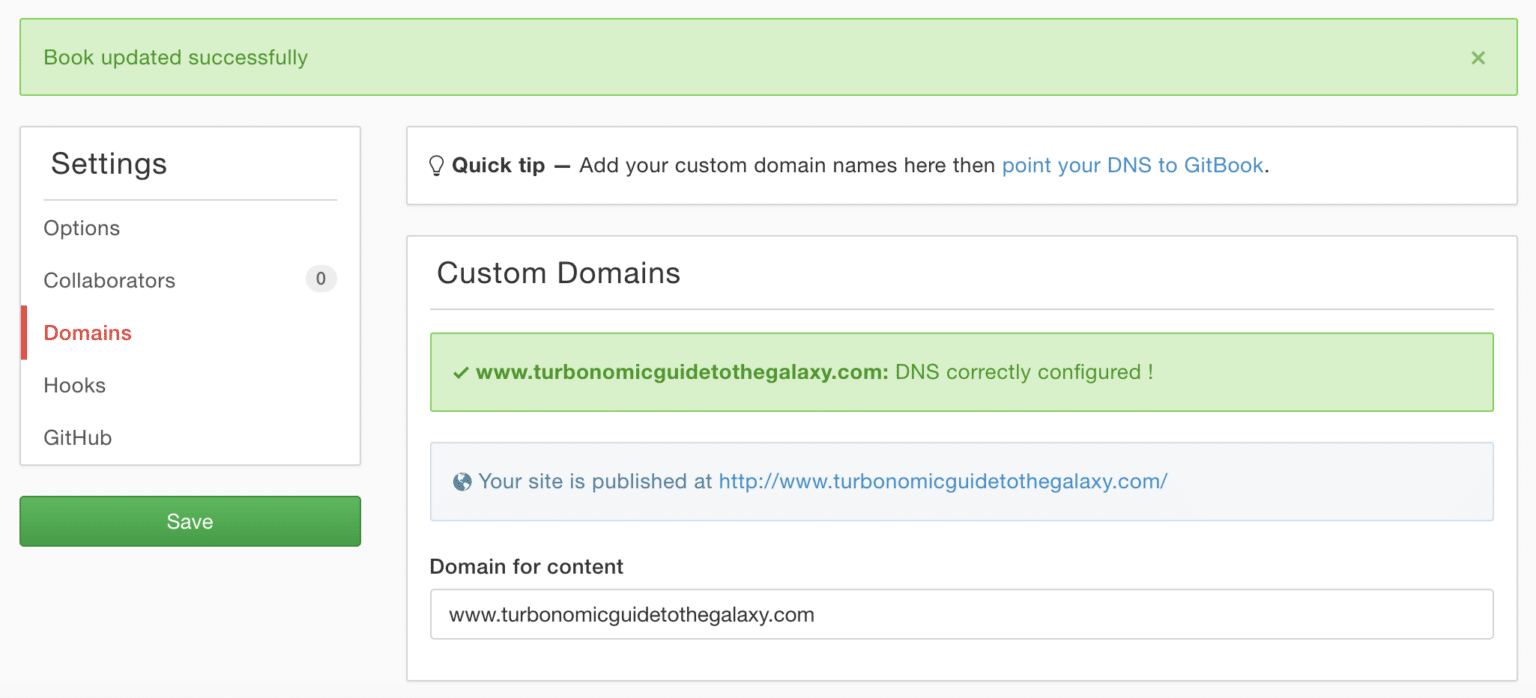 Setting up a GitBook for a Custom Domain | DiscoPosse.com