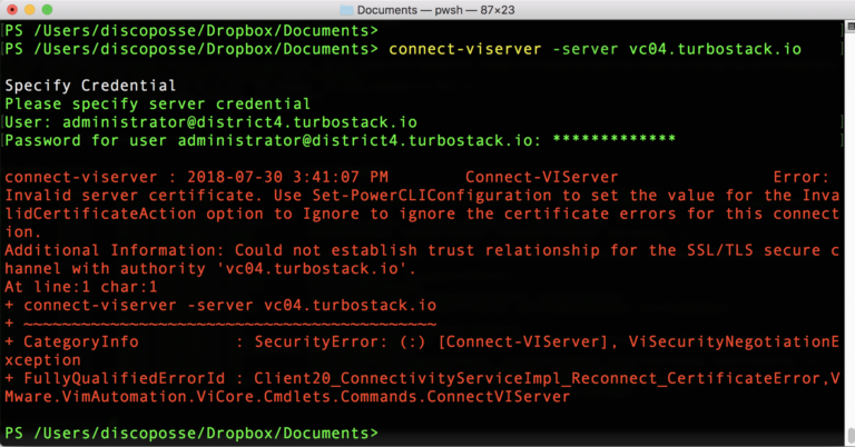 Using VMware PowerCLI with Self-Signed TLS/SSL Certificates on vCenter ...